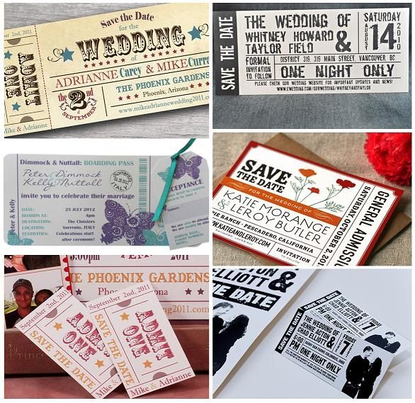 Invitacion tipo Ticket 4