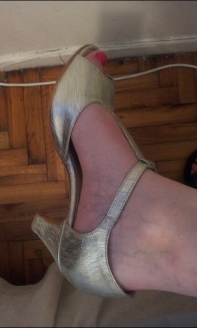 Consegui mis zapatos de novia con taco bajo!  - 1