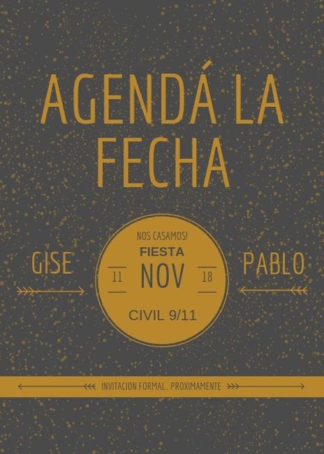 ¿Enviaron el save the date? 2