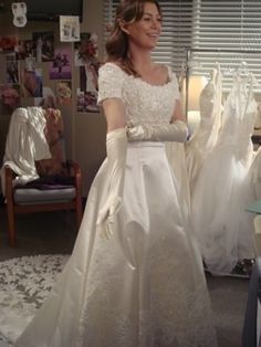 Inspiracion vestidos de bodas de series: Grey's Anatomy 4
