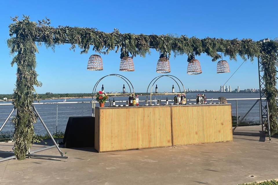 Barra de tragos boda