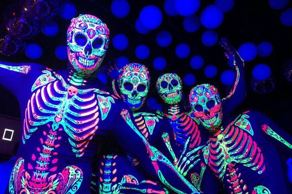 Calaveras fluo