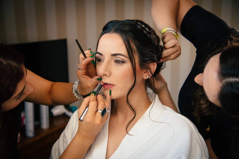 Previa de maquillaje