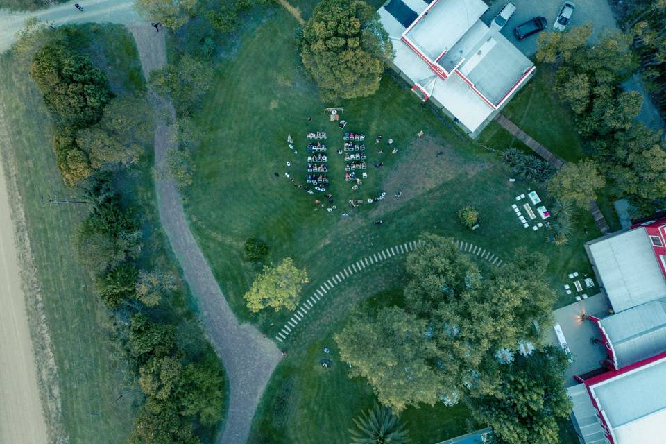 La Celestina desde el aire.