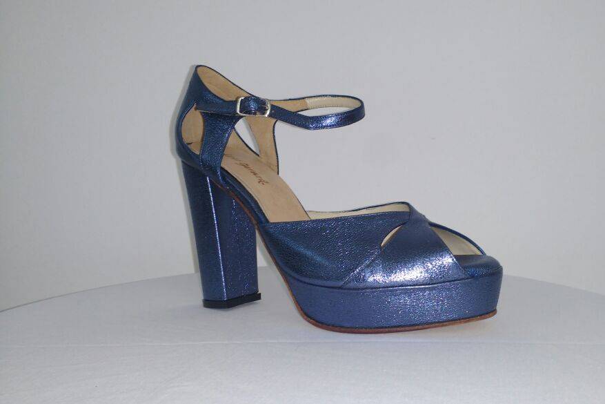 Zapatos de novia azul
