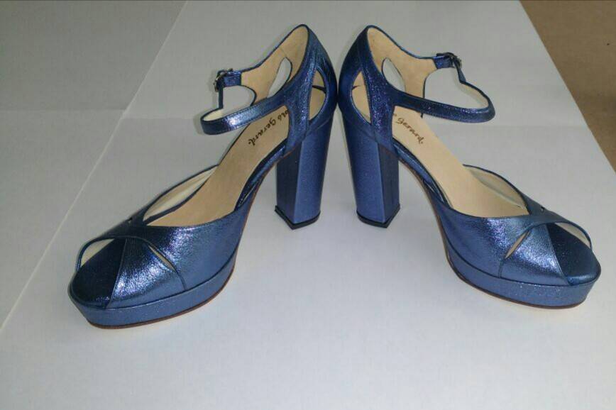 Zapatos de novia azul