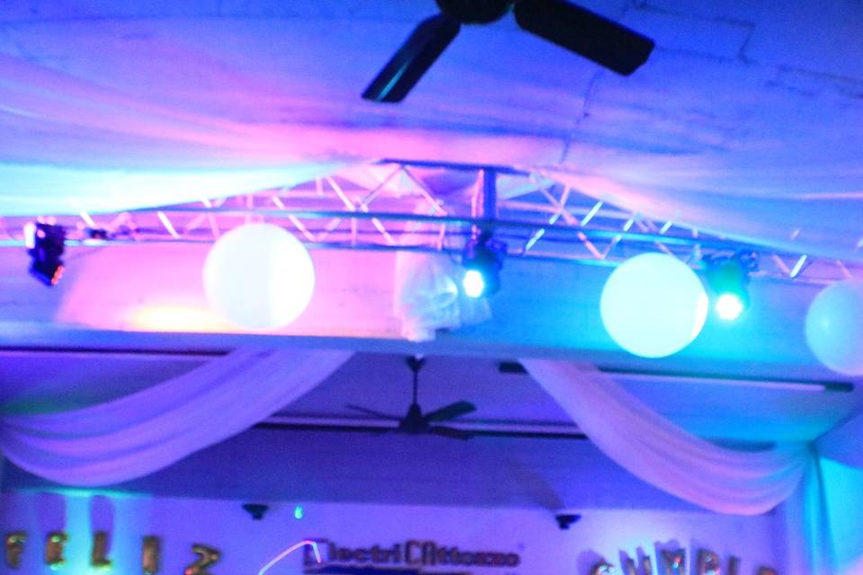 Truss arco laser  Esferas Led