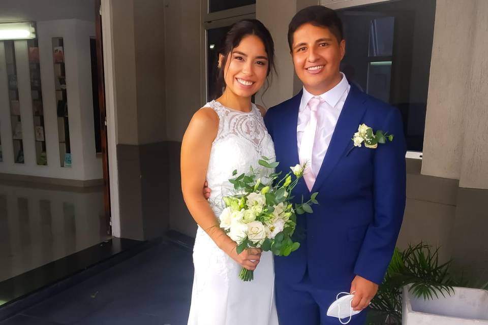 Ramo y boutonniere