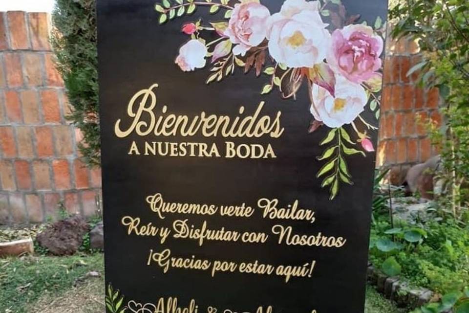 Cartel de bienvenidos