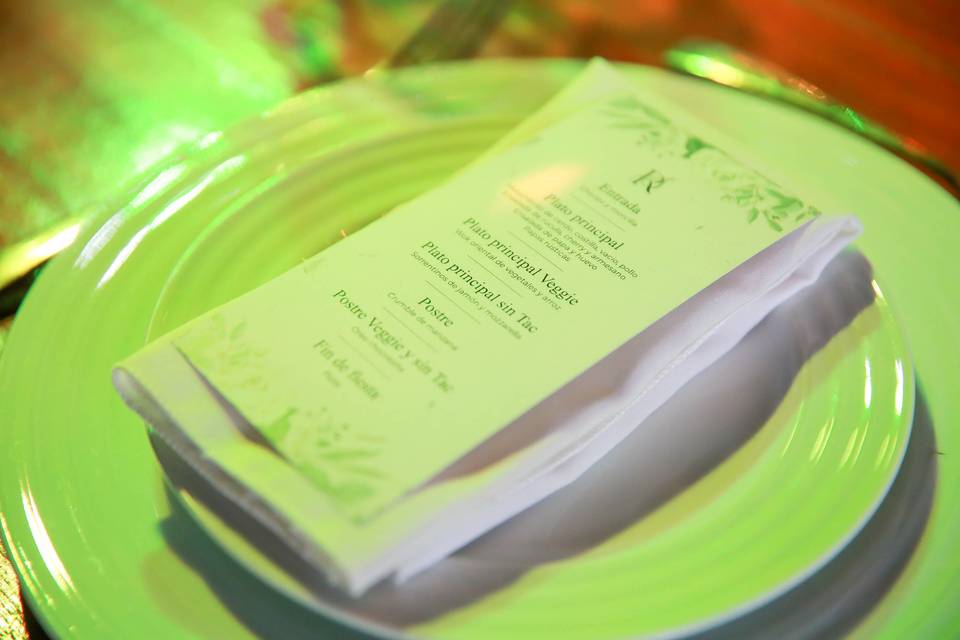 Menu impreso