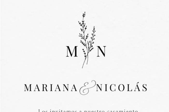 Invitación minimalista