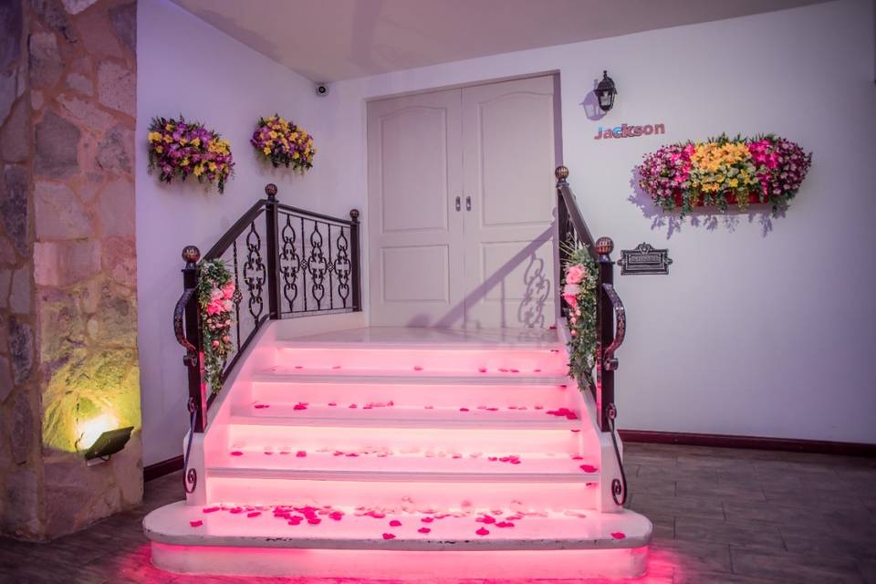 Escalera principal led
