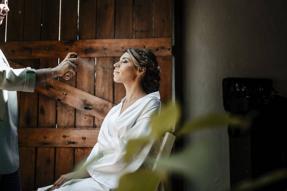 Preparación de la novia