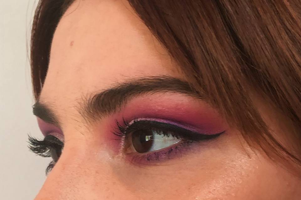 Close up del maquillaje