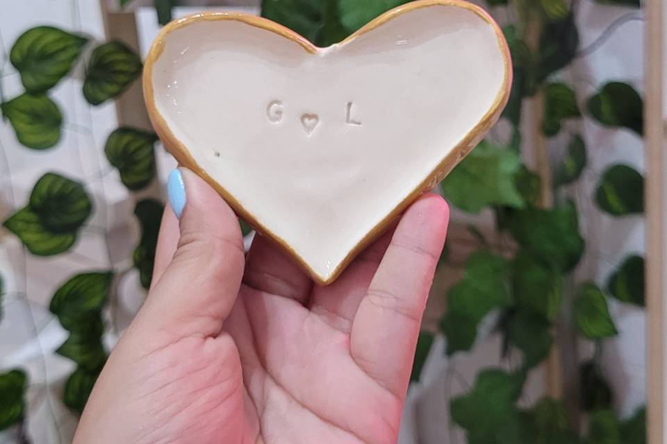 Mini corazón de cerámica