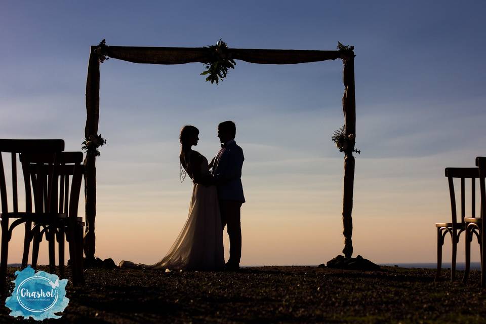 Boda al atardecer