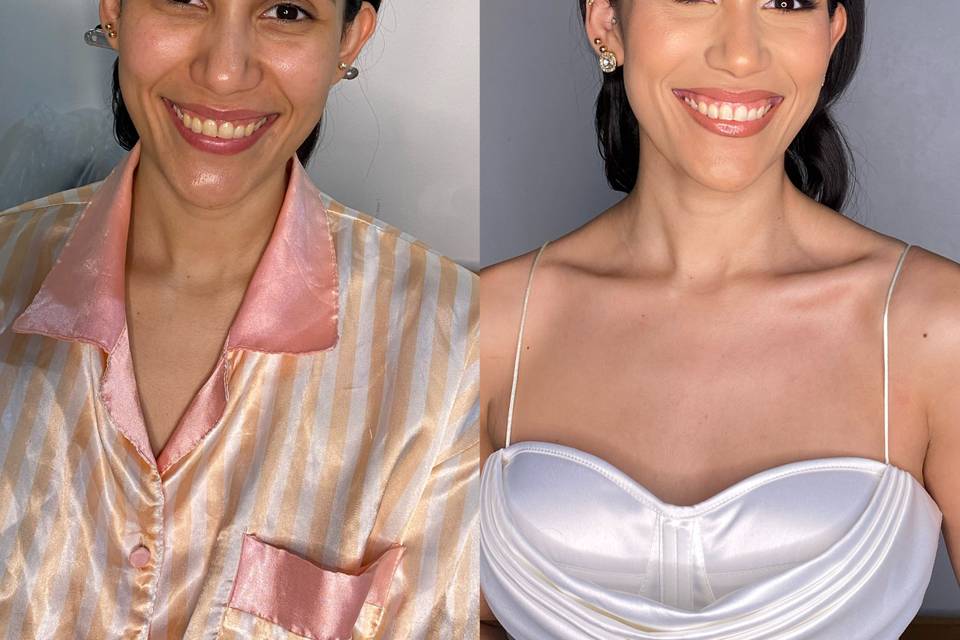 Antes y después novia civil