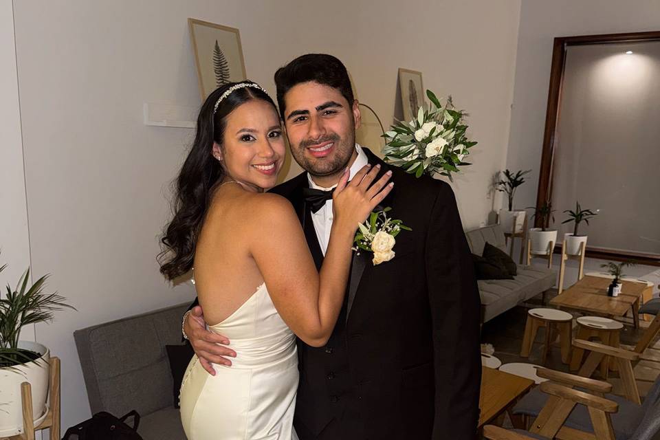 Novia feliz y casada!