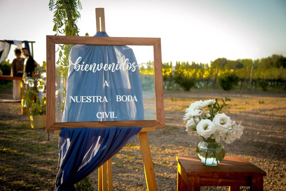 Ceremonia civil bodega
