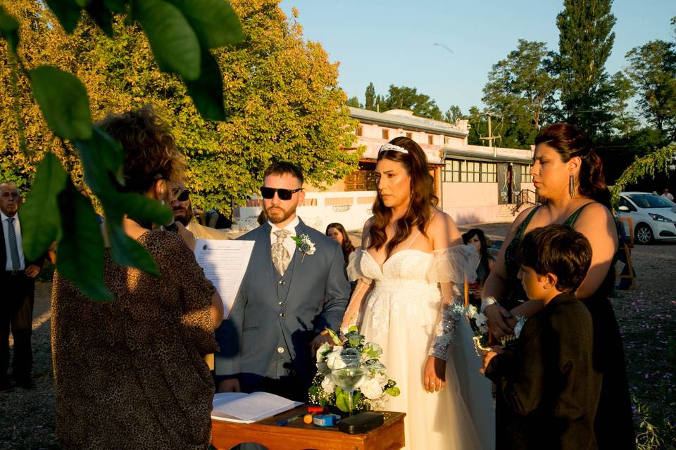 Ceremonia civil bodega