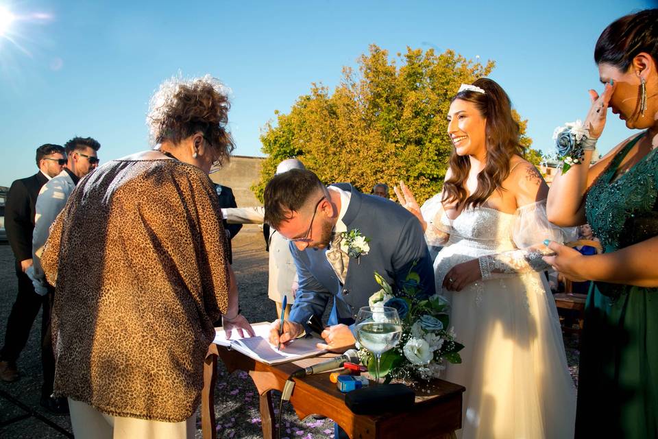 Ceremonia civil bodega