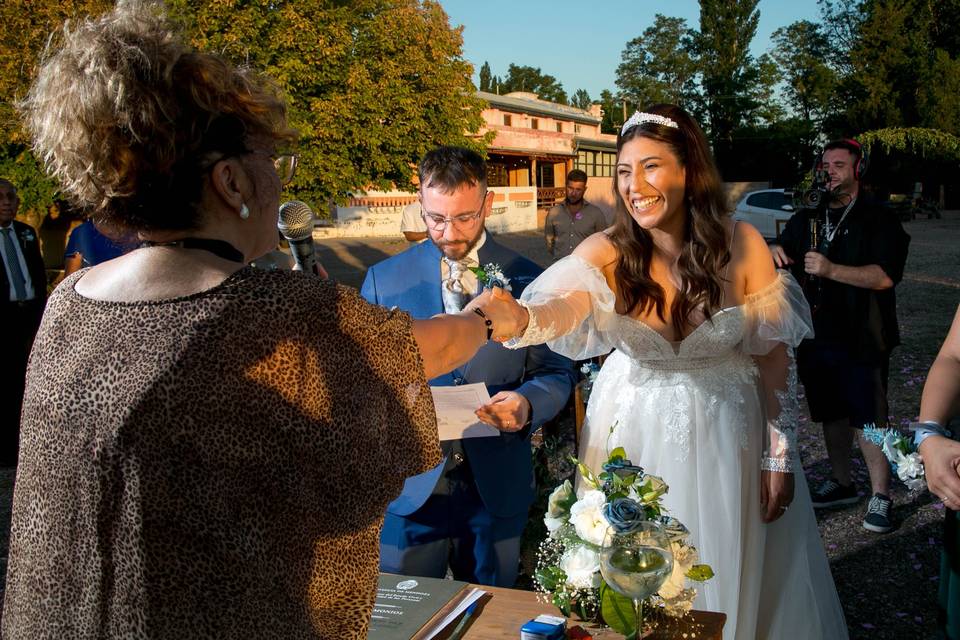 Ceremonia civil bodega