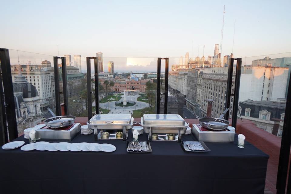 Catering al atardecer