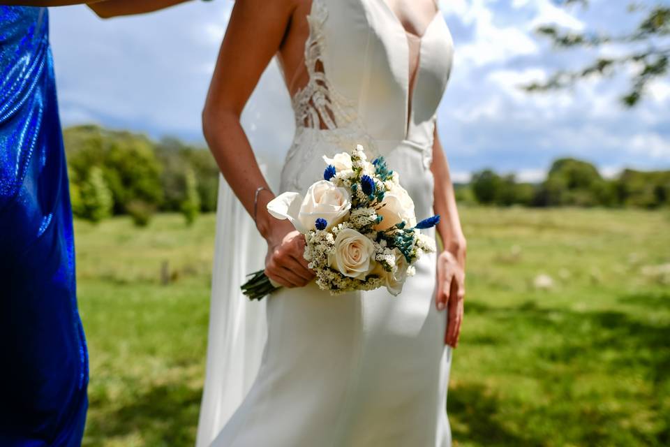 Azules y blancas esta de moda