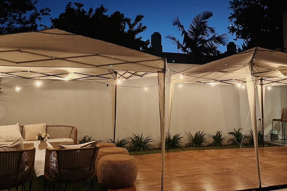 Gazebo con luz