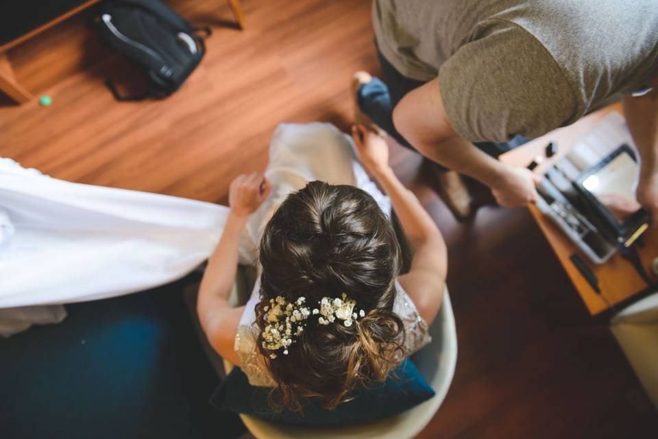 Maquillaje y peinado novias