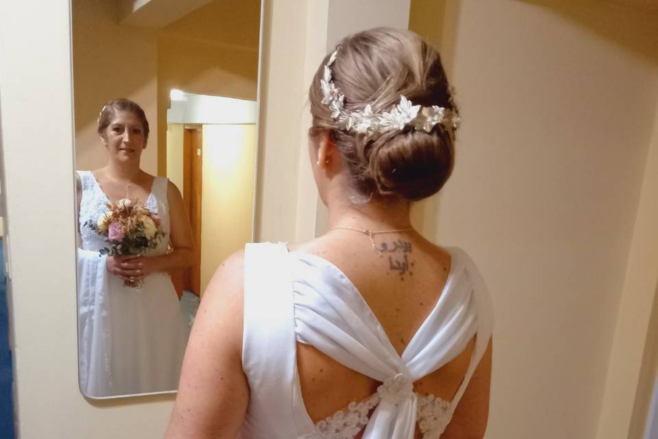 Espalda vestido de novia