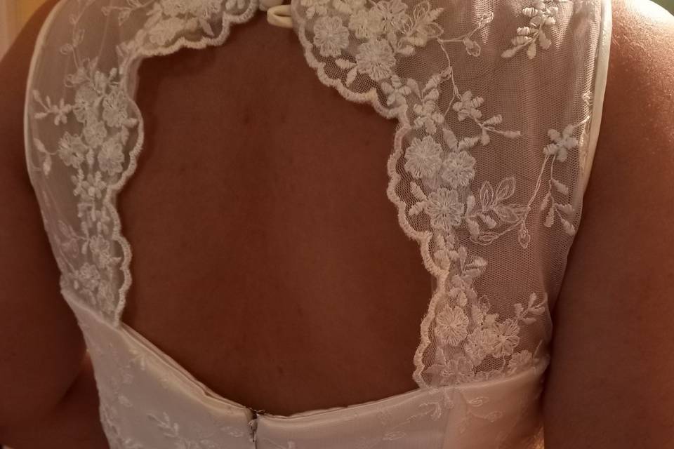 Espalda vestido de novia