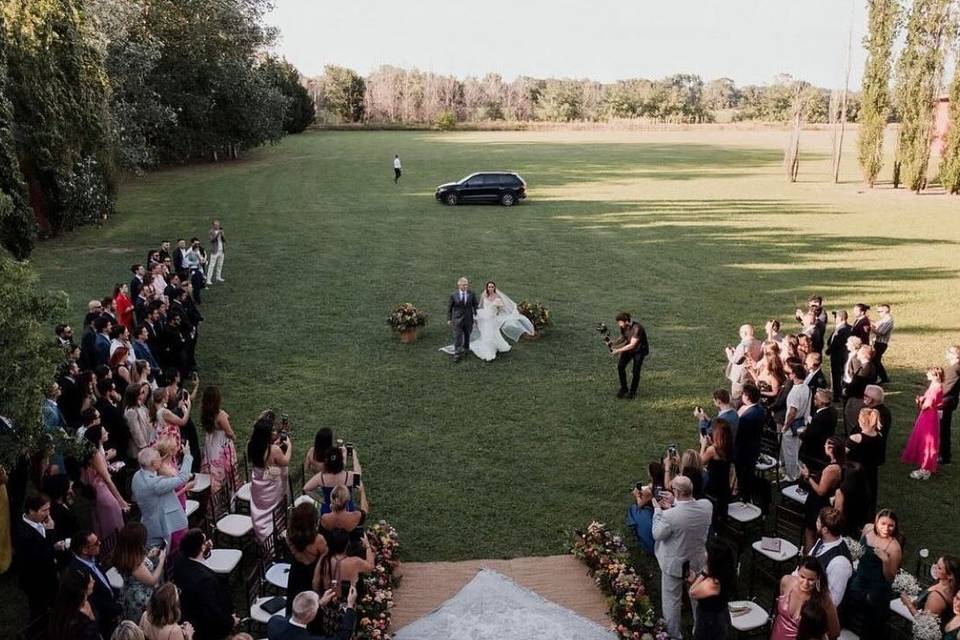 La entrada de la novia