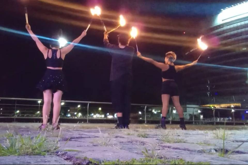 Recepción con fuego