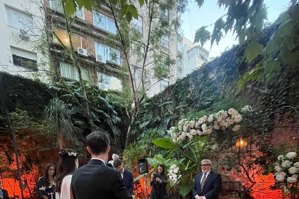 Ceremonia en el jardin