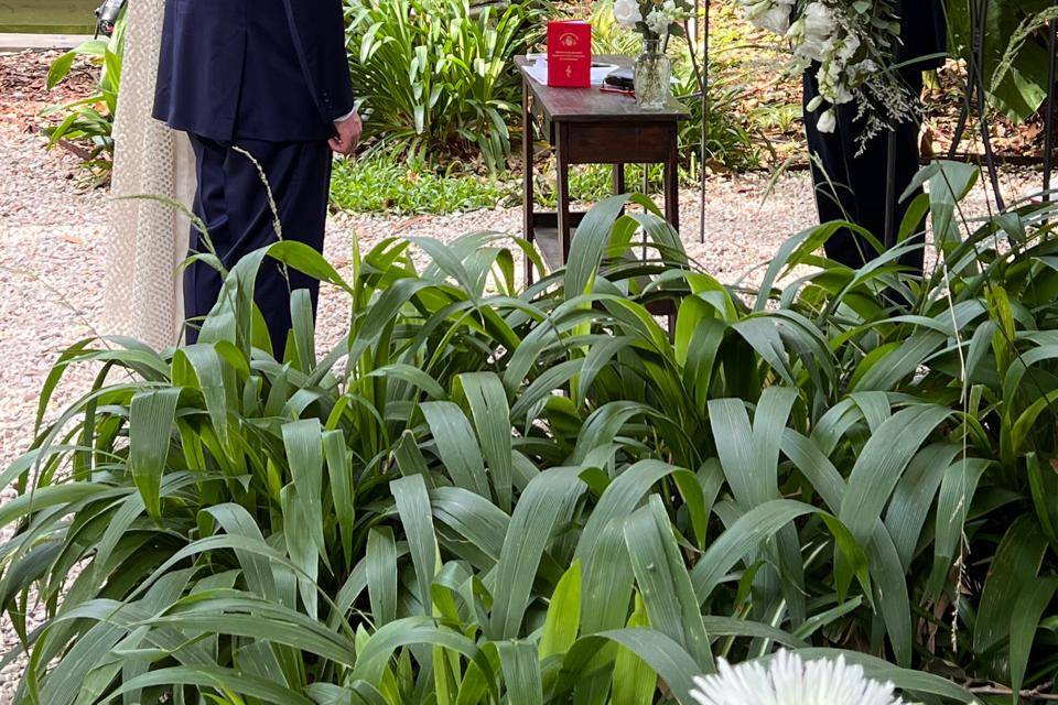 Ceremonia en el jardin