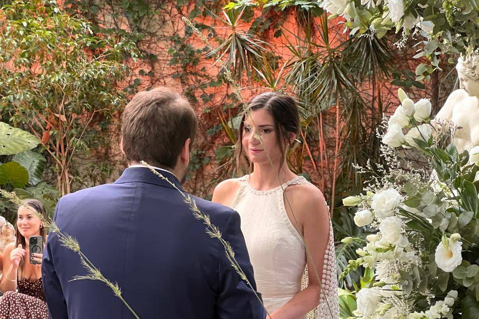 Ceremonia en el jardin