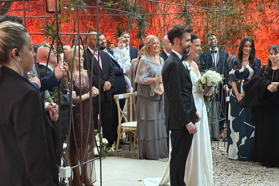 Ceremonia en el jardin