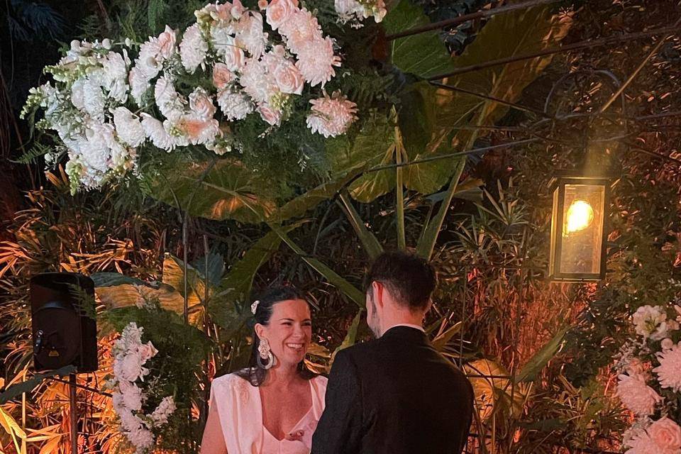 Ceremonia en el jardin