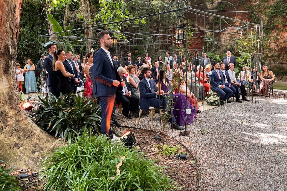 Ceremonia en el jardin