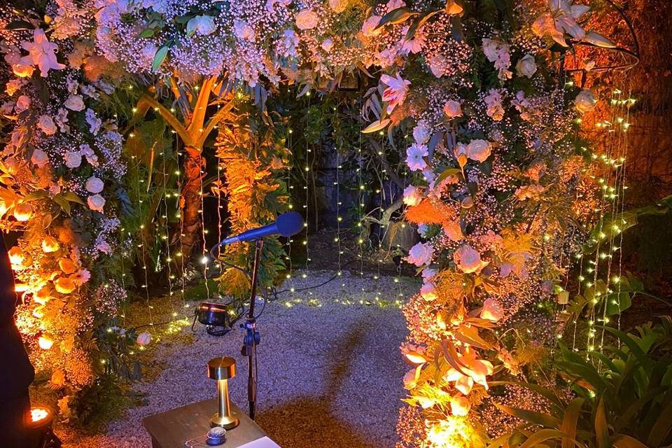 Ceremonia en el jardín