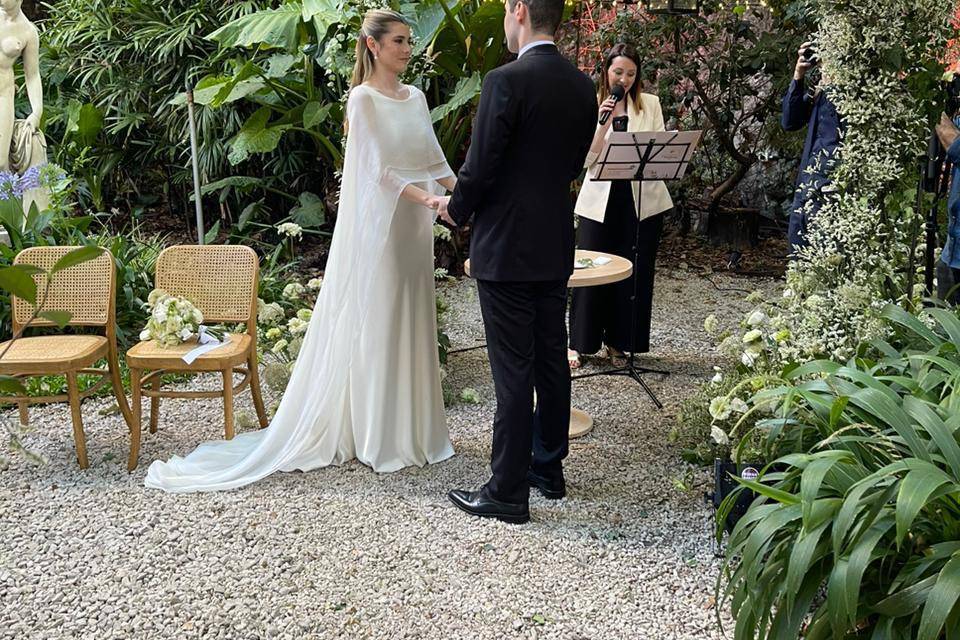 Ceremonia en el jardín
