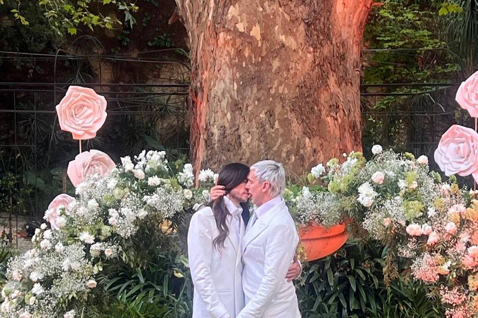 Boda pucheta- paz en el jardín