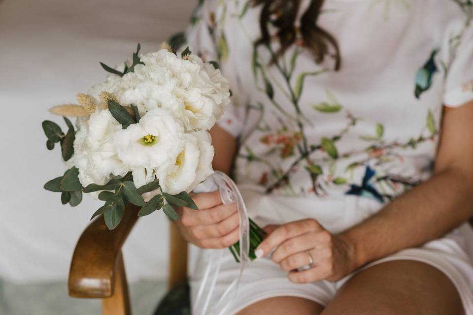 Ramo de novia, lisianthus