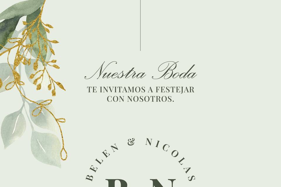 Invitación Belen y Nicolas