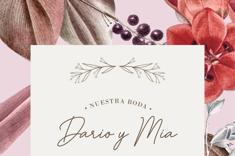 Invitación Dario y Mia