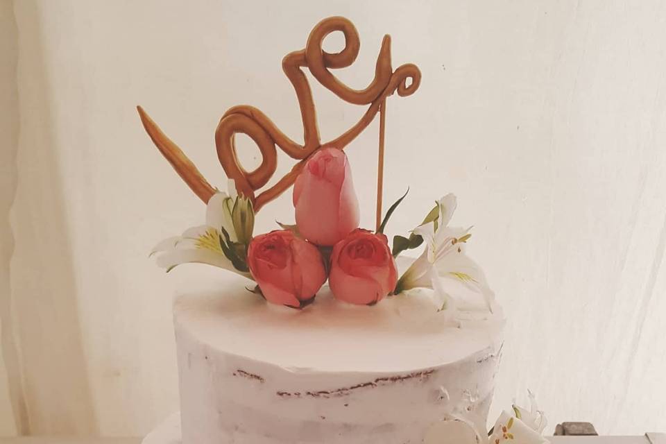 Torta de bodas nude cake