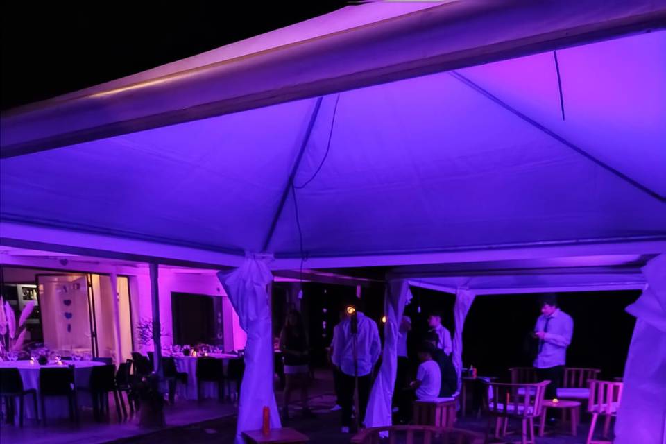 Iluminación en evento