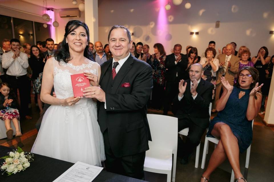 Casamiento en el salón