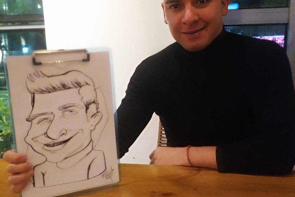 Dibujo en forma de caricatura